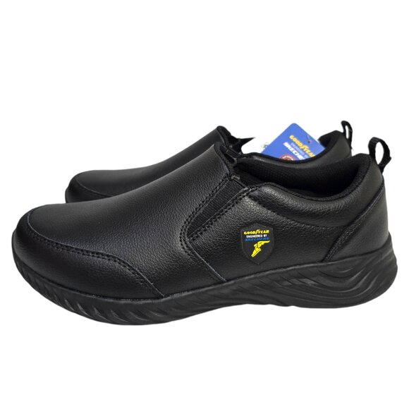 Goodyear Engineered By Skechers Slip Resistant Shoes Womens Size 8.5 Black Leona - Picture 6 of 10